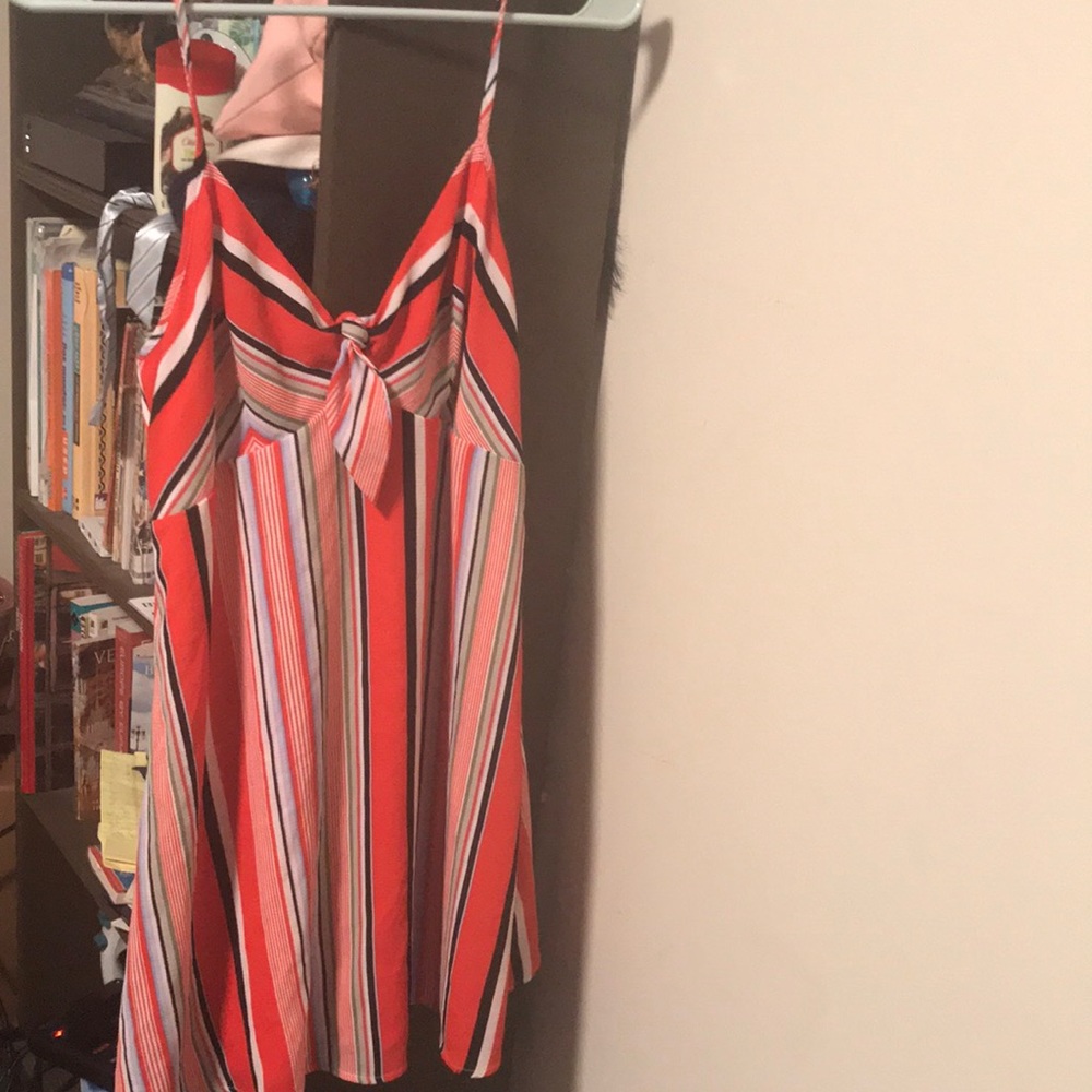 STRIPED FLOWY SUN DRESS